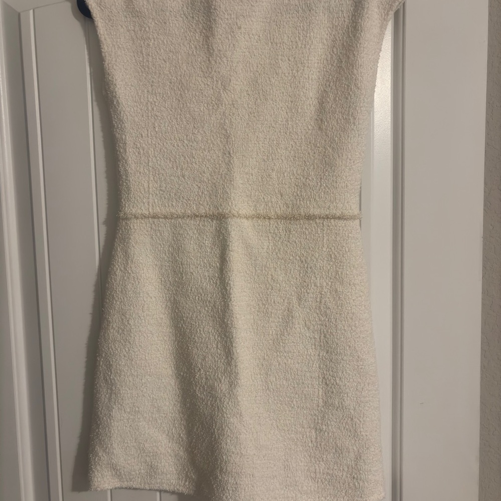 Zara Cream Bouclé Dress